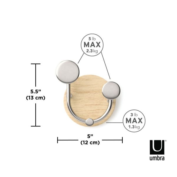 Umbra Melody κρεμάστρα απο ξύλο/μέταλλο 12Χ8X13εκ.1019564-392 - Image 6