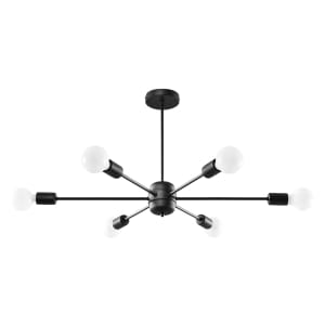 Sollux Κρεμαστό φωτιστικό Lango 6,μαύρο,6xE27/60w