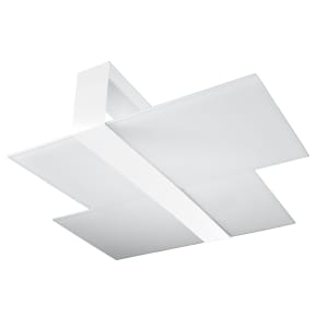 Sollux Φωτιστικό οροφής Massimo 2,χάλυβας, γυαλί,2xE27/60w