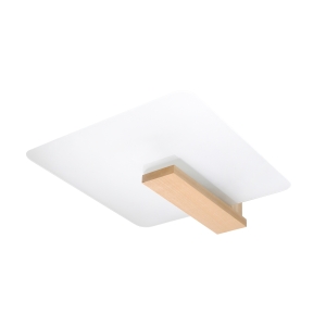 Sollux Φωτιστικό οροφής Lappo 2,ξύλο, γυαλί,2xE27/60w