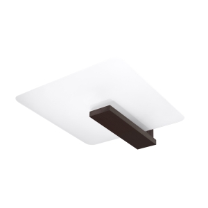 Sollux Φωτιστικό οροφής Lappo 2,ξύλο, γυαλί,2xE27/60w