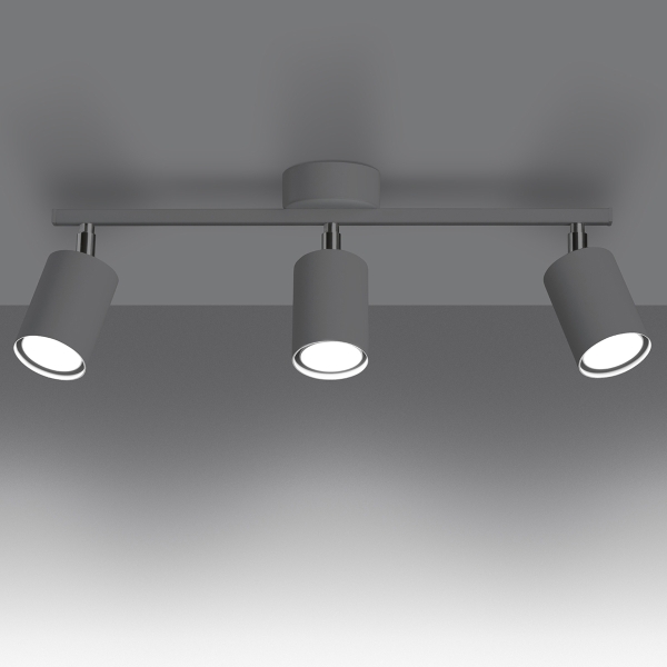 Sollux Φωτιστικό οροφής Lemmi 3,ατσάλι,3xGU10/40w,λευκό - Image 3