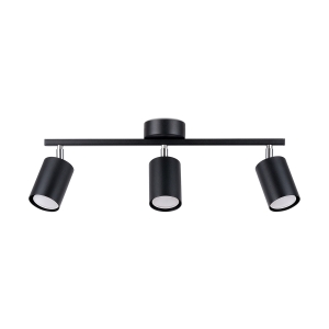 Sollux Φωτιστικό οροφής Lemmi 3,ατσάλι,3xGU10/40w,μαύρο