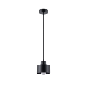 Sollux Κρεμαστό φωτιστικό Savara 1,ατσάλι,1xE27/60w,μαύρο