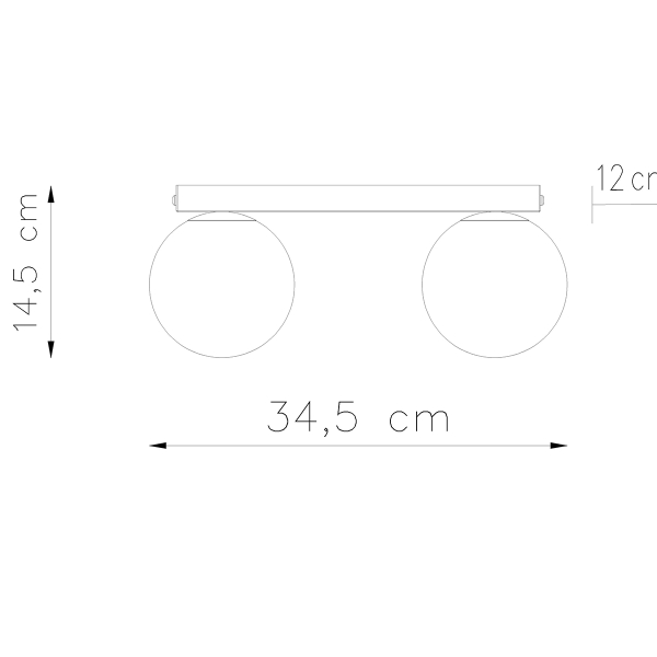 Sollux Φωτιστικό οροφής Yoli 2,χάλυβας/γυαλί,2xG9/12w,λευκό - Image 4
