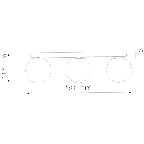 Sollux Φωτιστικό οροφής Yoli 3,χάλυβας/γυαλί,3xG9/12w,λευκό - Image 4