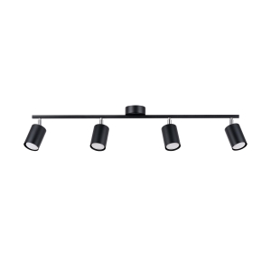 Sollux Φωτιστικό οροφής Lemmi 4,4xGU10/10w, Χρώμα μαύρο