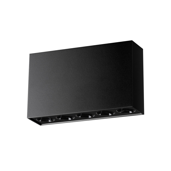 Sollux Φωτιστικό οροφής Sole 5,5xLED/11w, Χρώμα μαύρο