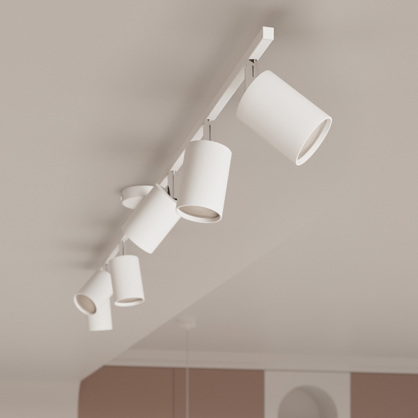 Sollux Φωτιστικό οροφής Lemmi 6,6xGU10/10w, Χρώμα άσπρο - Image 6