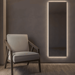 Καθρέπτης τοίχου 5mm Square Project Mirrors 45x180 με Led φωτισμό