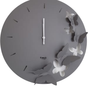 Ρολόι τοίχου Butterfly 40εκ.,χάλυβας,Arti e Mestieri 2875