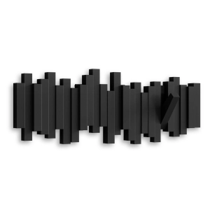 Umbra μαύρη κρεμάστρα τοίχου 49.2x18.1εκ/μαύρο/Sticks 318211-040