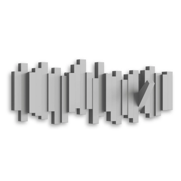 Κρεμάστρα τοίχου 5 θέσεων 49.2x18.1εκ Umbra sticks,γκρί
