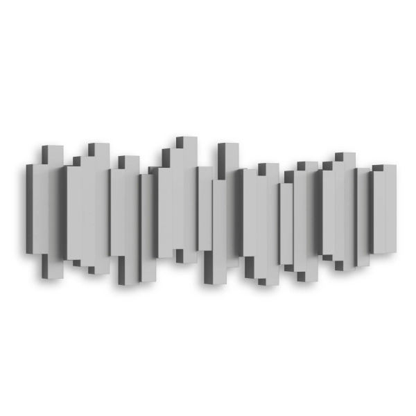 Κρεμάστρα τοίχου 5 θέσεων 49.2x18.1εκ Umbra sticks,γκρί - Image 5