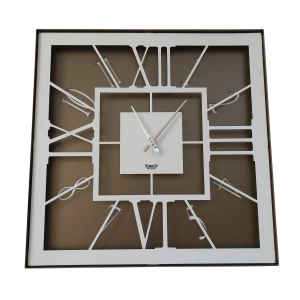 Ρολόι τοίχου Tauro bronze 50x50εκ από χάλυβα, Arti e Mestieri