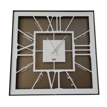 Ρολόι τοίχου Tauro bronze 50x50εκ από χάλυβα, Arti e Mestieri