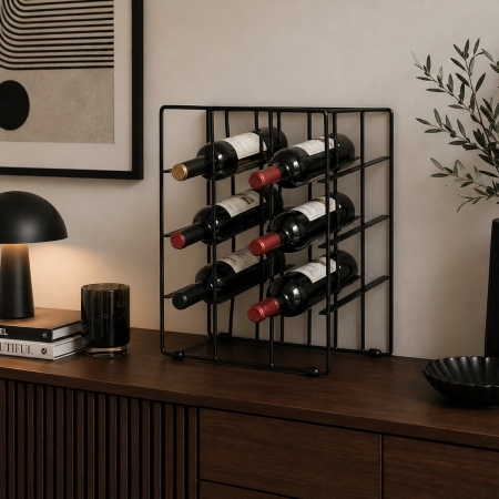 Blomus Pilare μεταλλική κάβα στήλη 9 κρασιών 38Χ28Χ21.5εκ