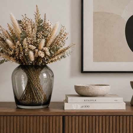 Blomus Leta md smoke γυάλινο βάζο 13Χ13εκ