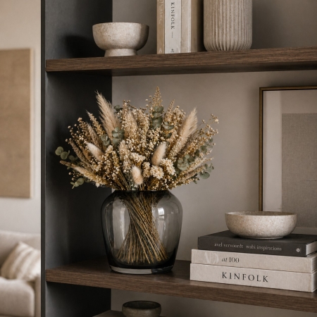 Blomus Leta md smoke γυάλινο βάζο 13Χ13εκ