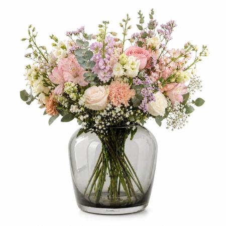 Γυάλινο βάζο Blomus Leta lg smoke 15Χ15εκ