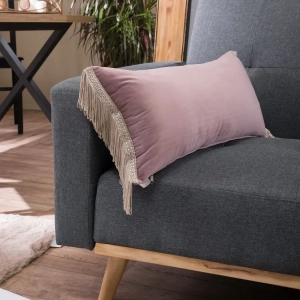 Βελούδινη Μαξιλαροθήκη Velvet 12 Με Κρόσι (30x60cm)  της Teoran