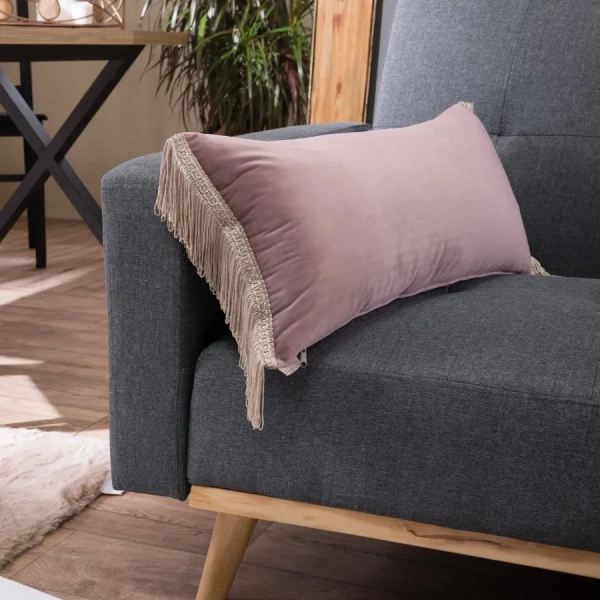 Βελούδινη Μαξιλαροθήκη Velvet 12 Με Κρόσι (30x60cm)  της Teoran