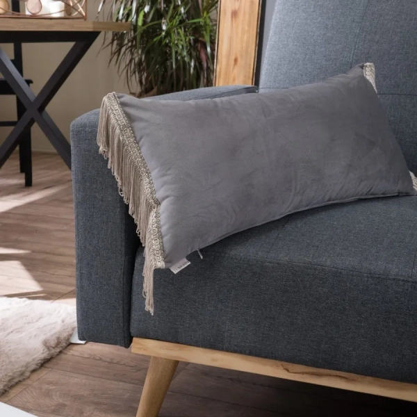 Βελούδινη Μαξιλαροθήκη Velvet 11 Με Κρόσι (30x60cm)  της Teoran
