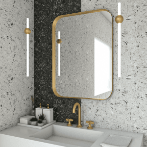 Καθρέπτης Iron Curved 60x80,χάλυβας λάμα 3εκ.