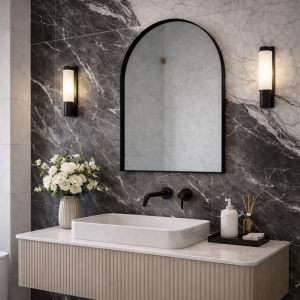 Καθρέπτης τοίχου Iron Arch 60x80,χάλυβας λάμα 3εκ.