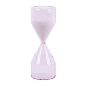 Present Time γυάλινη κλεψύδρα 18εκ.ροζ γυαλί