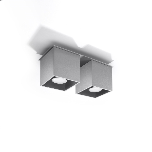 Sollux Φωτιστικό οροφής Quad 2,αλουμίνιο,2xGU10/40w