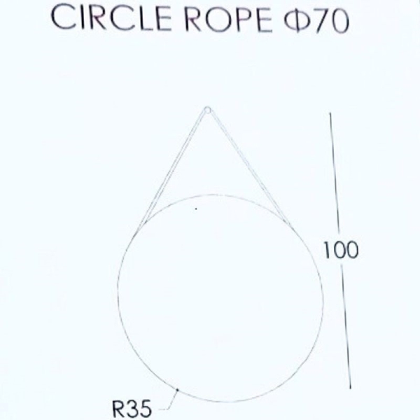 Χειροποίητος Καθρέπτης Φ70 Circle Rope Project Mirrors - Image 5