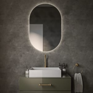 Καθρέπτης 60x90εκ Semi Oval της Project Mirrors