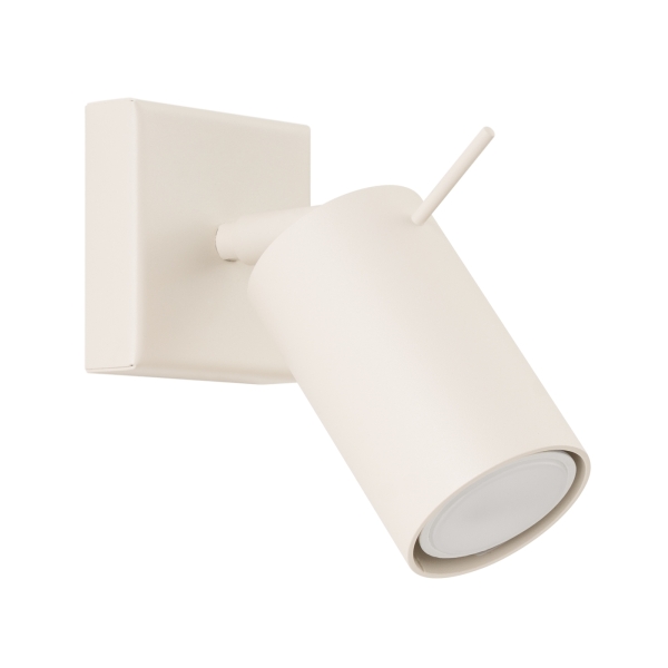 Φωτιστικό τοίχου RING μπεζ,ατσάλι,1xmax 10W LED