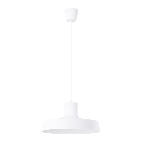 Κρεμαστό φωτιστικό BILO biała/ατσάλι/λευκό/1x15W