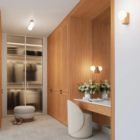 Φωτιστικό οροφής BULBO 4 φυσικό ξύλο