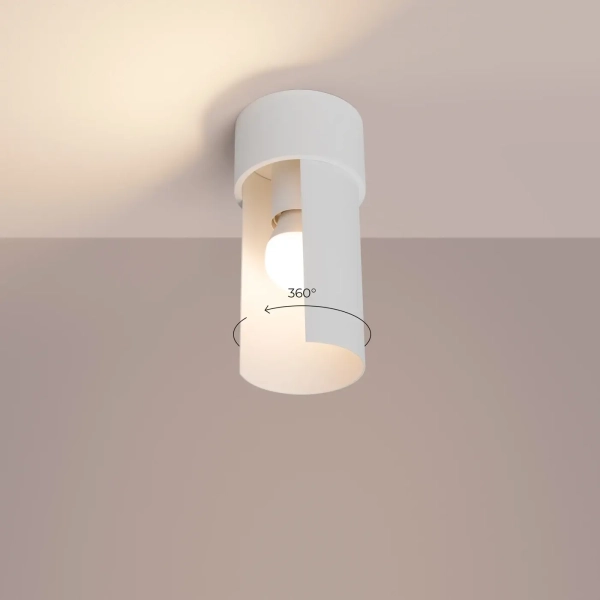 Φωτιστικό οροφής FLASH λευκό,ατσάλι,1xmax 15W LED