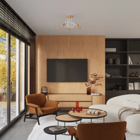 Φωτιστικό οροφής EMBER 5 λευκό