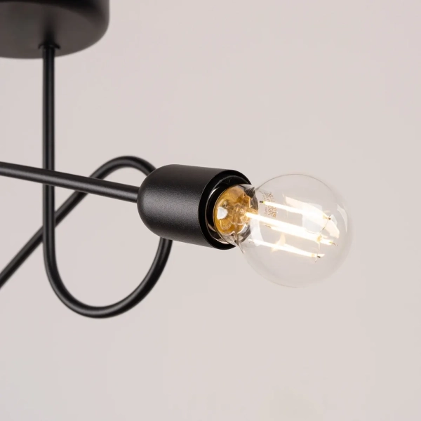 Φωτιστικό οροφής LOOP 2 μαύρο ατσάλι/2xmax 15W LED