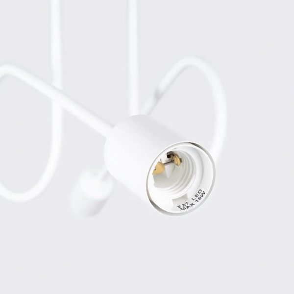 Φωτιστικό οροφής LOOP 2 λευκό ατσάλι/2xmax 15W LED