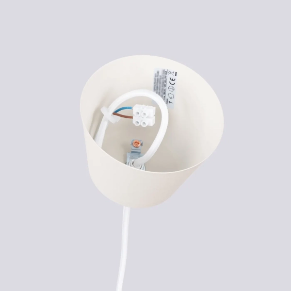 Κρεμαστό φωτιστικό BILO beżowa/ατσάλι/μπέζ/1x15W - Image 9