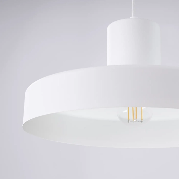 Κρεμαστό φωτιστικό BILO biała/ατσάλι/λευκό/1x15W - Image 6