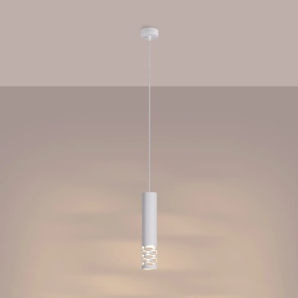 Κρεμαστό φωτιστικό LIRO 1 λευκό ατσάλι/1x10w - Image 3