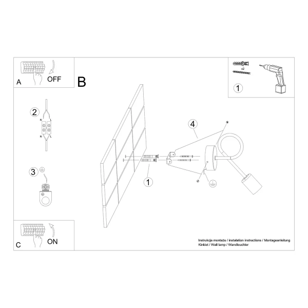 Φωτιστικό τοίχου LOOP λευκό ατσάλι/1xmax 15W LED - Image 6