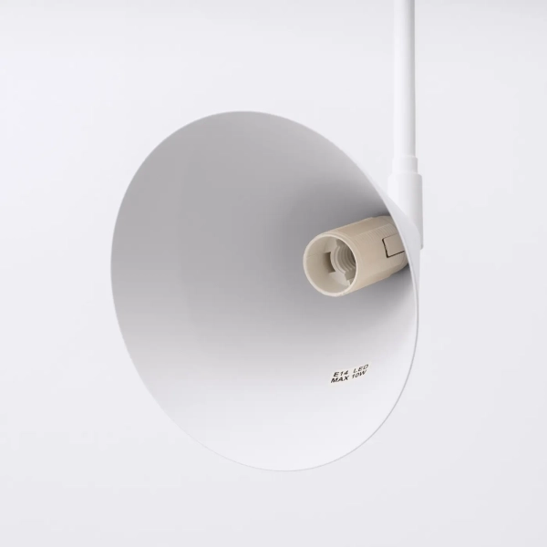 Φωτιστικό τοίχου NOX λευκό ατσάλι/1x10w - Image 8