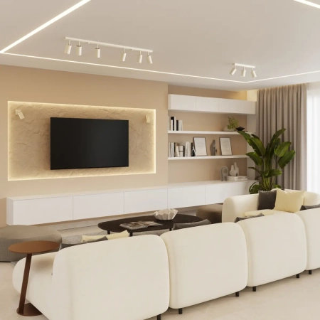 Φωτιστικό τοίχου RING μπεζ