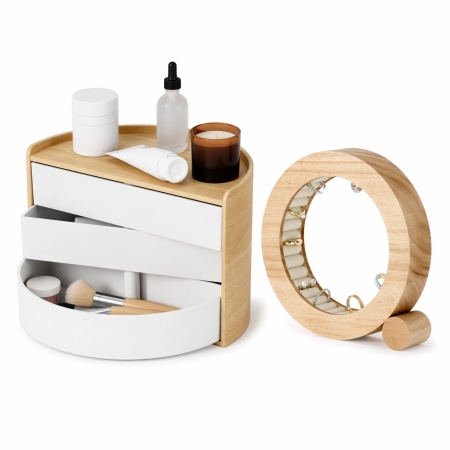 Σετ Μπιζουτιέρες απο ξύλο Umbra Moona & Ferris Natural