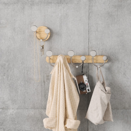 Σετ Κρεμάστρες Τοίχου Umbra Melody ξύλο & μέταλλο