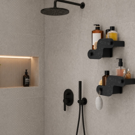 Σετ 2 Θήκες Ράφια Μπάνιου Αυτοκόλλητα Umbra Nami – 1023661-1350