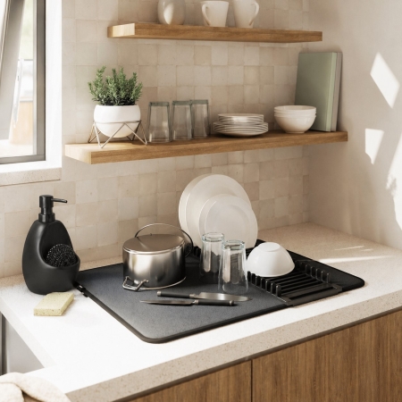 Σετ Πιατοθήκη Πατάκι UDry & Dispenser Σαπουνιού Joey της Umbra